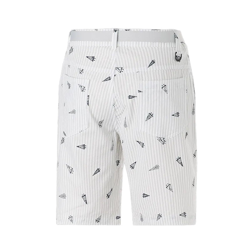 PUMA Flag Printed Seersucker Men's Shorts (Light Grey)