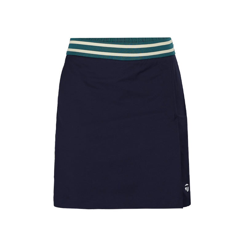TAYLORMADE High-Waisted Pleated Skort (Navy)