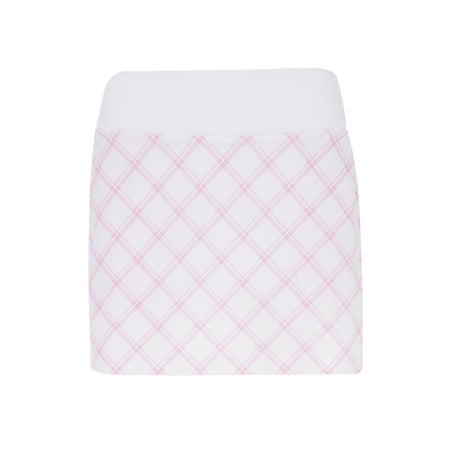 PUMA Blake Plaid Skirt (White/Pink)