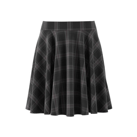 ADIDAS Checked Graphic Skirt (Black)