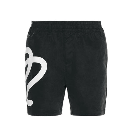 MALBON GOLF Menton Men's Nylon Shorts (Black)