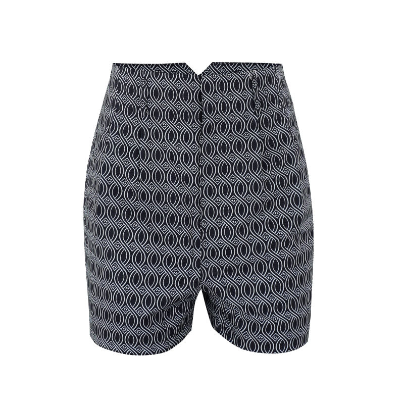 TAYLORMADE x United Arrows Women's High-Waist Shorts (Navy/White)