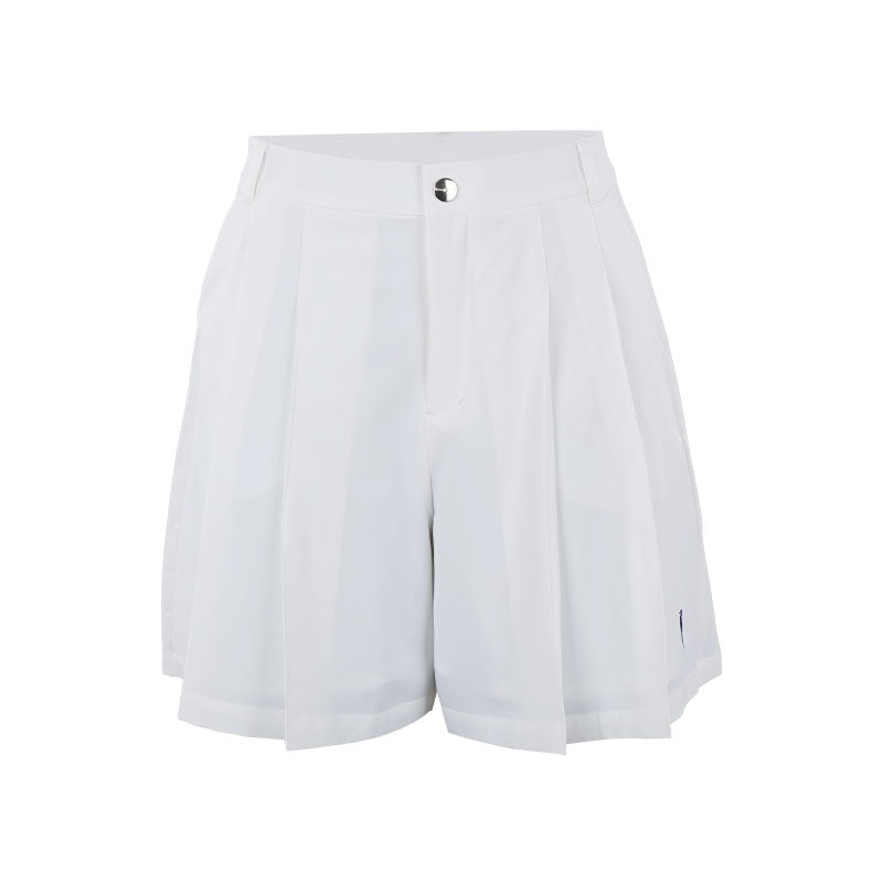 LE COQ SPORTIF GOLF Women's Pleated Shorts (White)