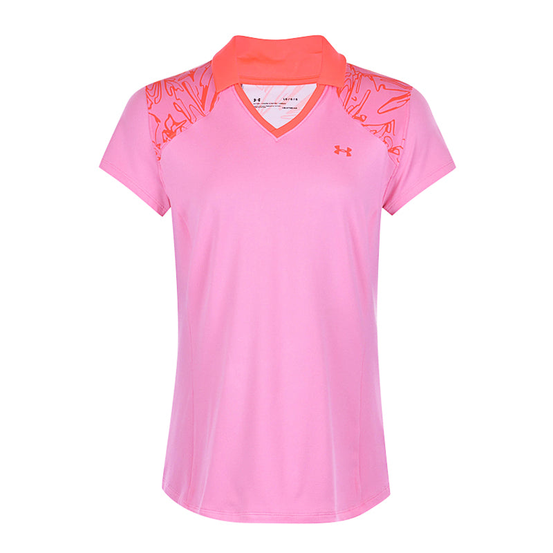 UNDER ARMOUR Zinger Blocked Women's Polo (Lipstick/Beta)
