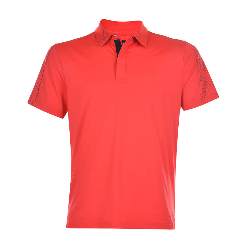 LE COQ SPORTIF GOLF Korean Series Men's Polo (Tomato)