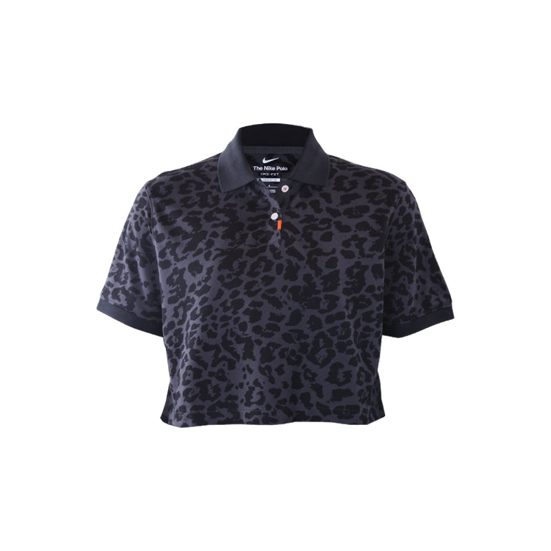NIKE The Cropped Women's Polo (Dark Smoke Grey)