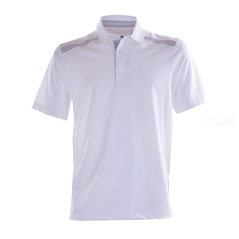 CUTTER & BUCK Poly Men's Polo (White/Silver)