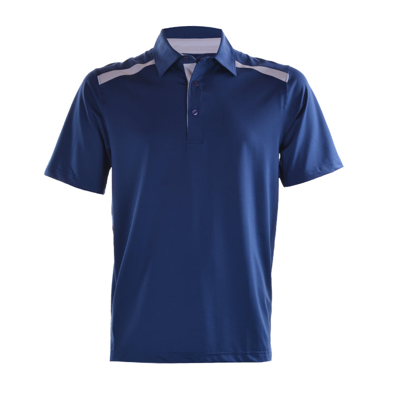 CUTTER & BUCK Poly Men's Polo (Navy/Silver)