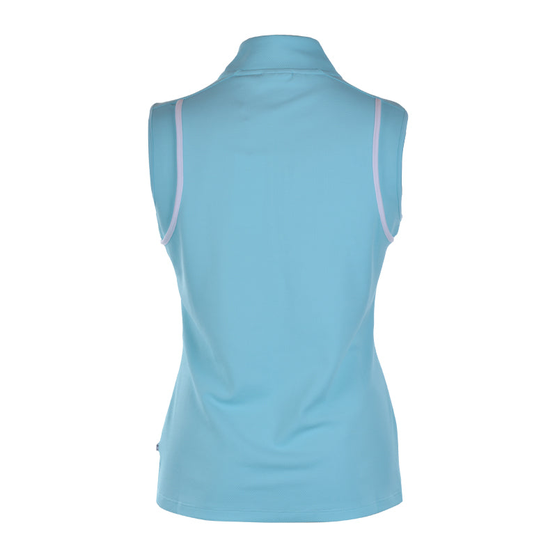 CALVIN KLEIN Cedar Women's Sleeveless Polo (Light Opal)