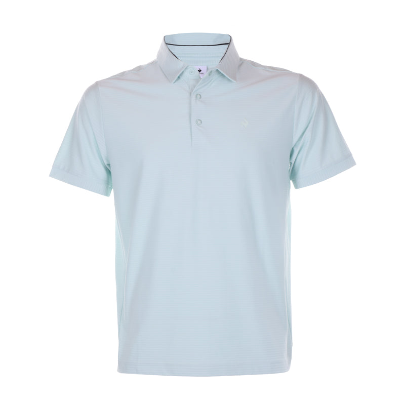 LE COQ SPORTIF GOLF Korean Series Stripes Men's Polo (Green)