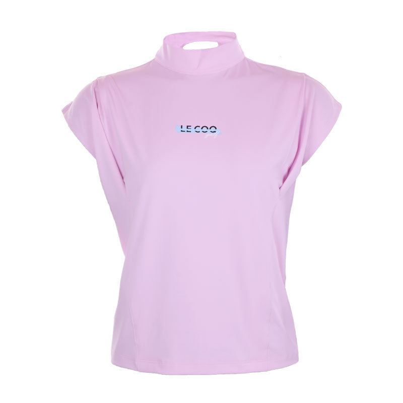 LE COQ SPORTIF GOLF Korean Series High Neck Women's Polo (Pink)