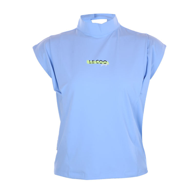 LE COQ SPORTIF GOLF Korean Series High Neck Women's Polo (Blue)