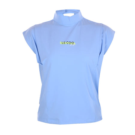 LE COQ SPORTIF GOLF Korean Series High Neck Women's Polo (Blue)