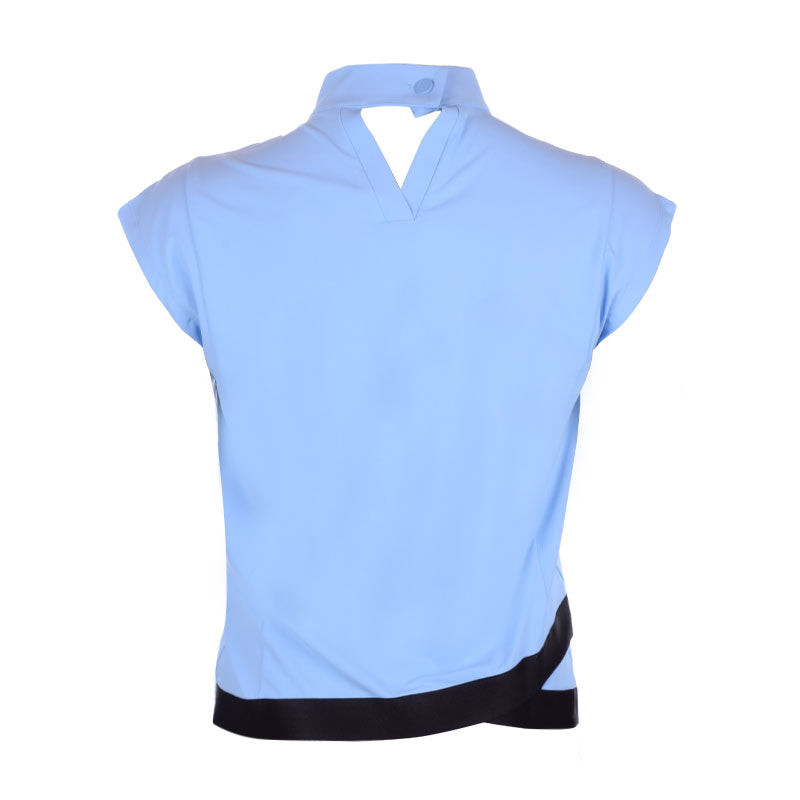 LE COQ SPORTIF GOLF Korean Series High Neck Women's Polo (Blue)