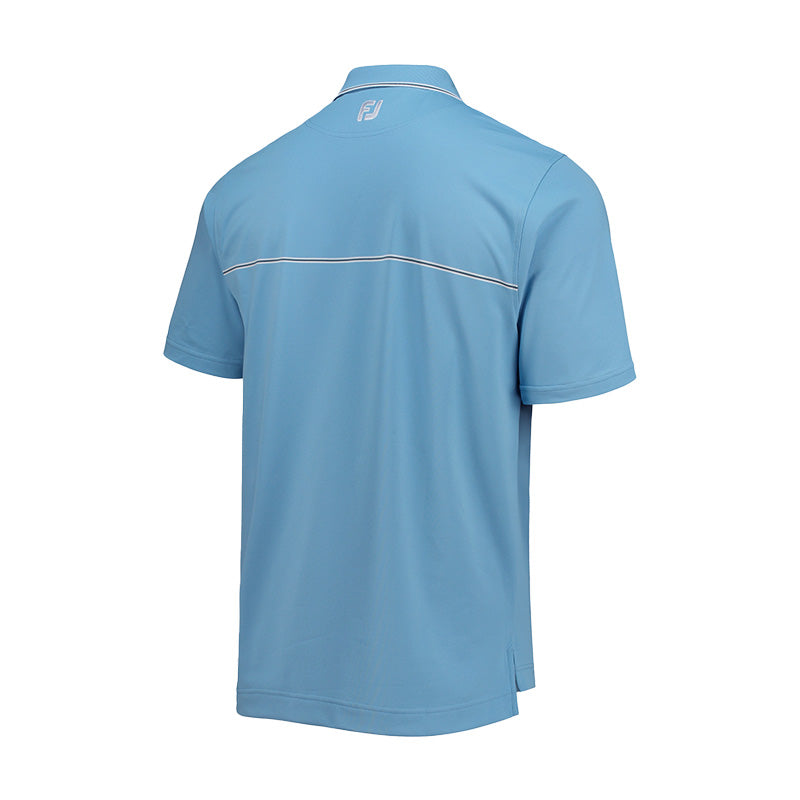 FOOTJOY Small Details Stretch Pique Men's Polo (Blue)