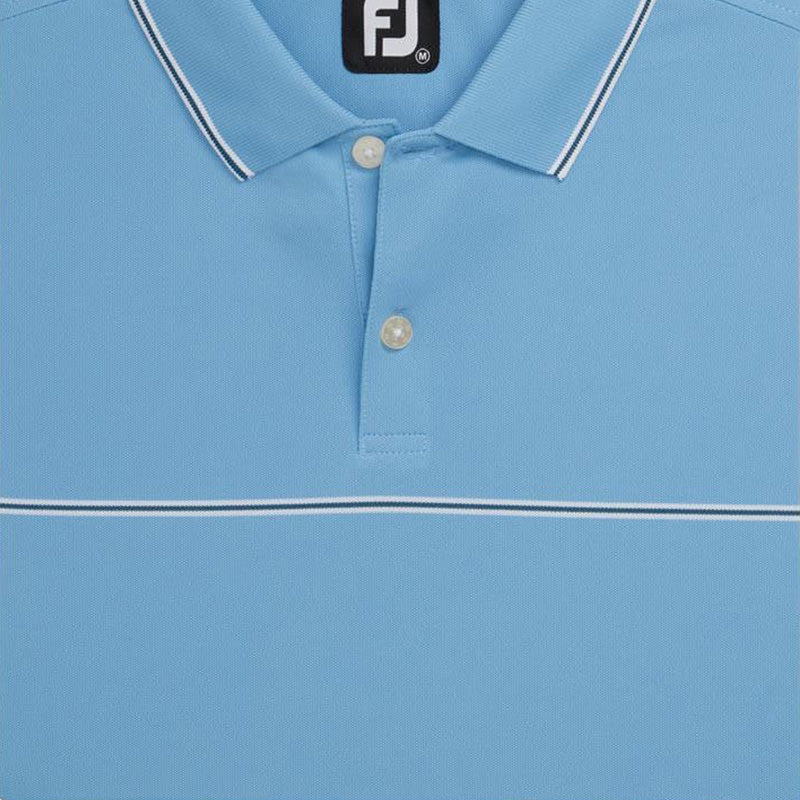 FOOTJOY Small Details Stretch Pique Men's Polo (Blue)