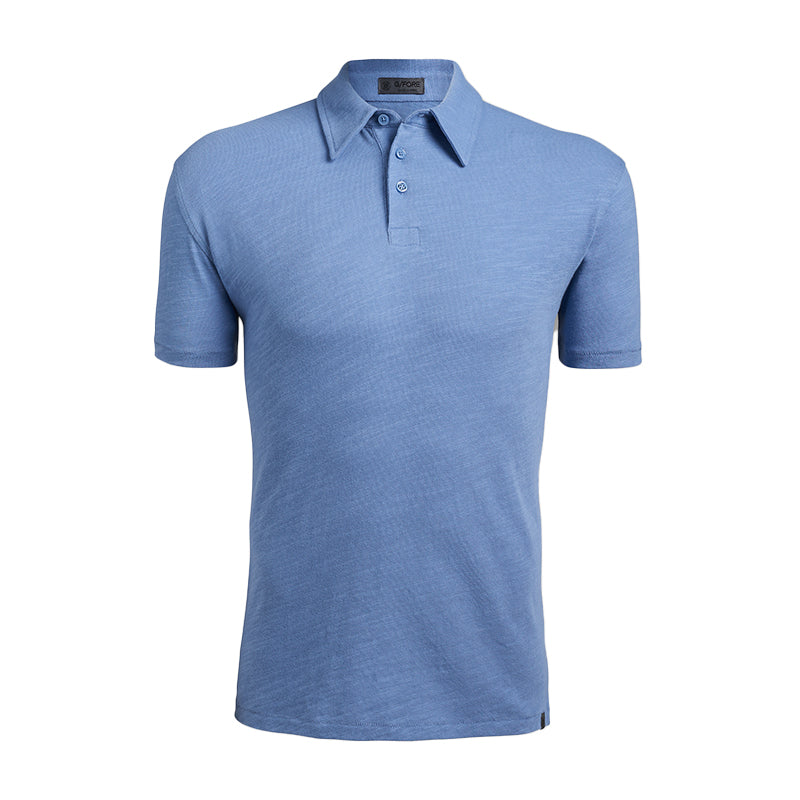 GFORE Clubhouse Cotton Men's Polo (Colony Blue)
