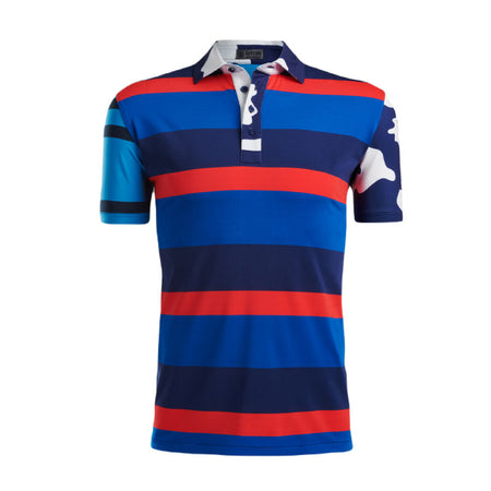 GFORE Jersey Stripe Men's Polo (Blueprint)