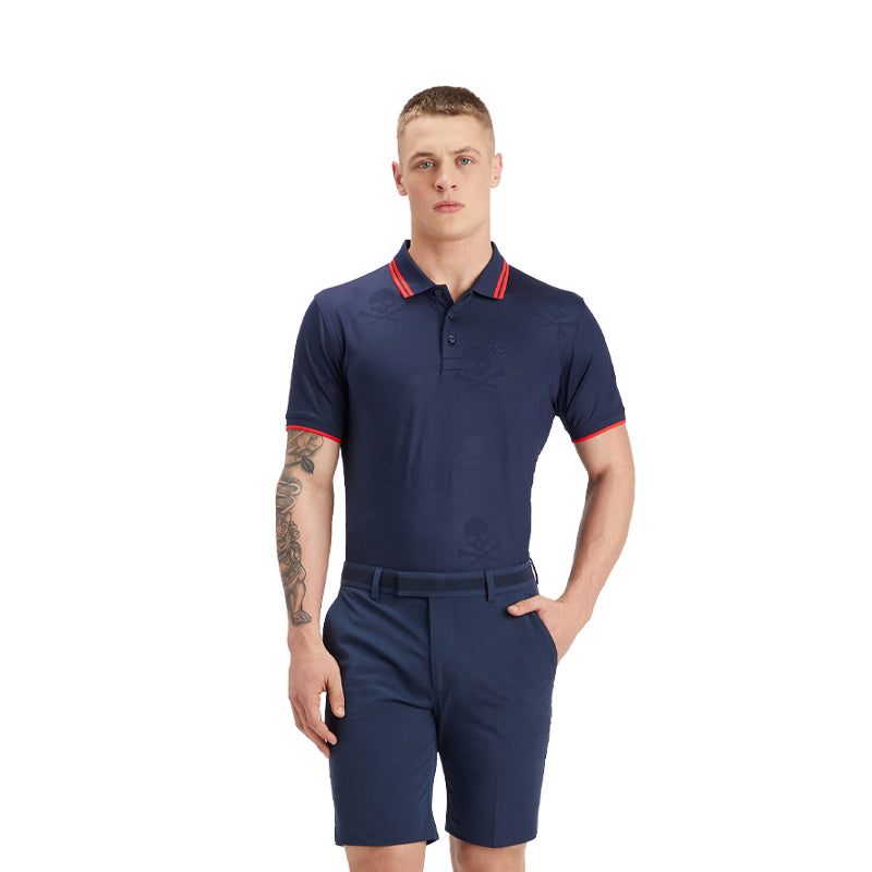 GFORE Skull & Tee'S Men's Polo (Twilight)