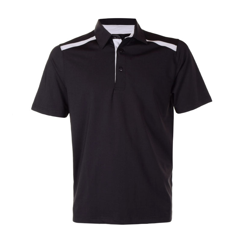 CUTTER & BUCK Poly Men's Polo (Black/Silver)