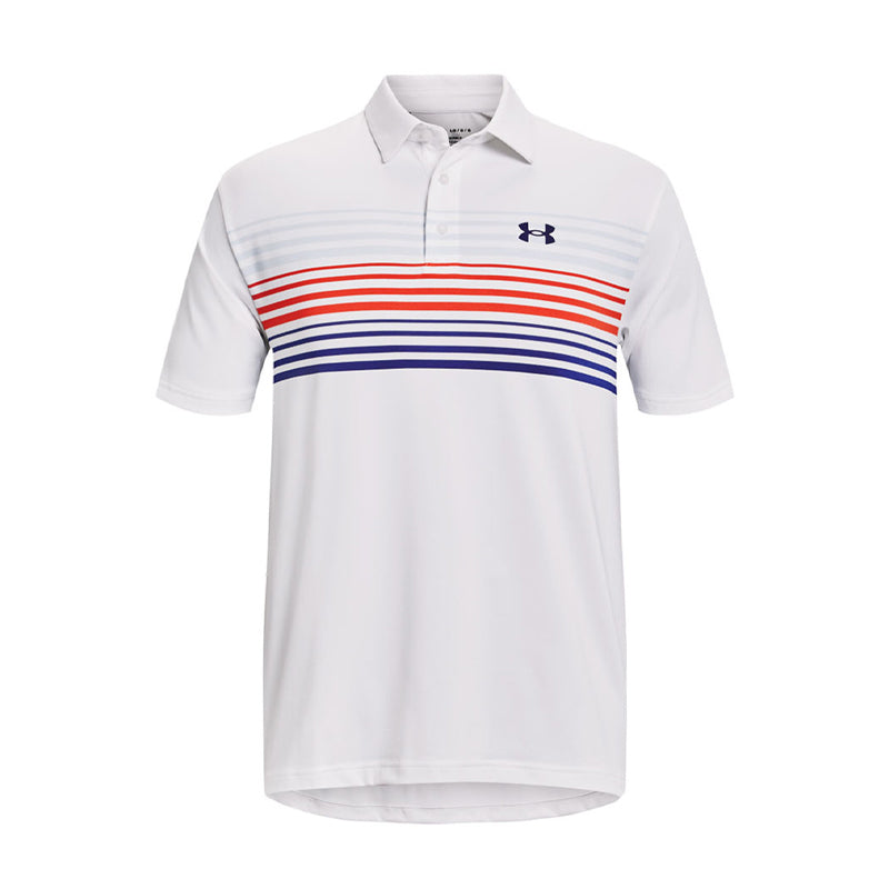 UNDER ARMOUR Playoff 2.0 Men's Polo (White/Oxford Blue)