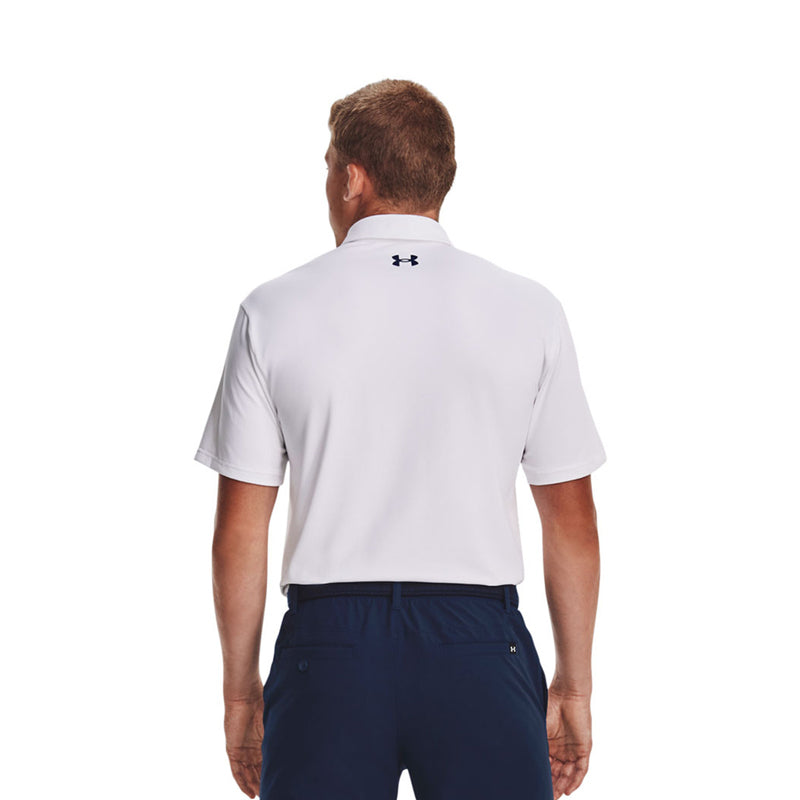 UNDER ARMOUR Playoff 2.0 Men's Polo (White/Oxford Blue)