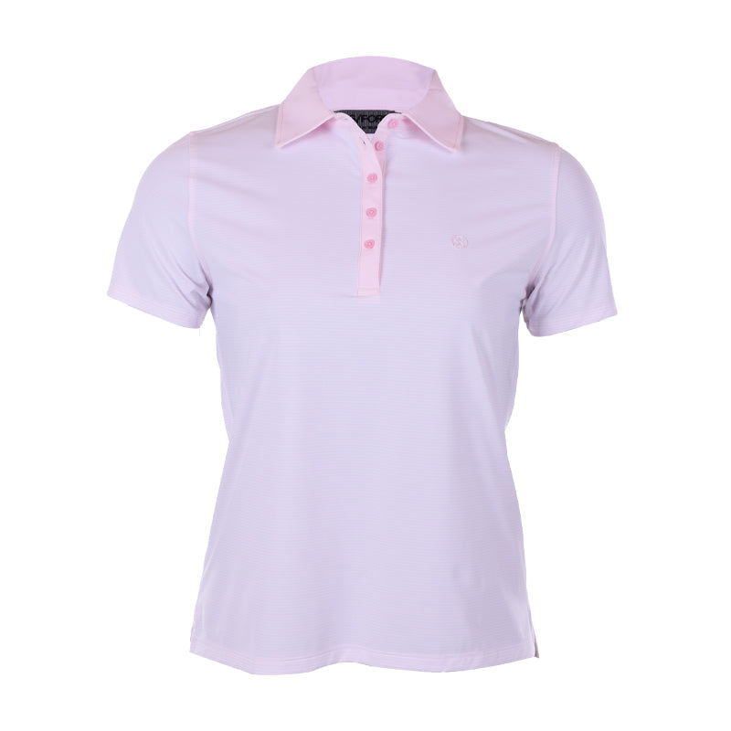 GFORE Feeder Stripe Women's Polo (Blush)
