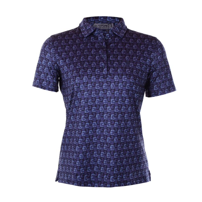 GFORE All Over G Print Women's Polo (Twilight)