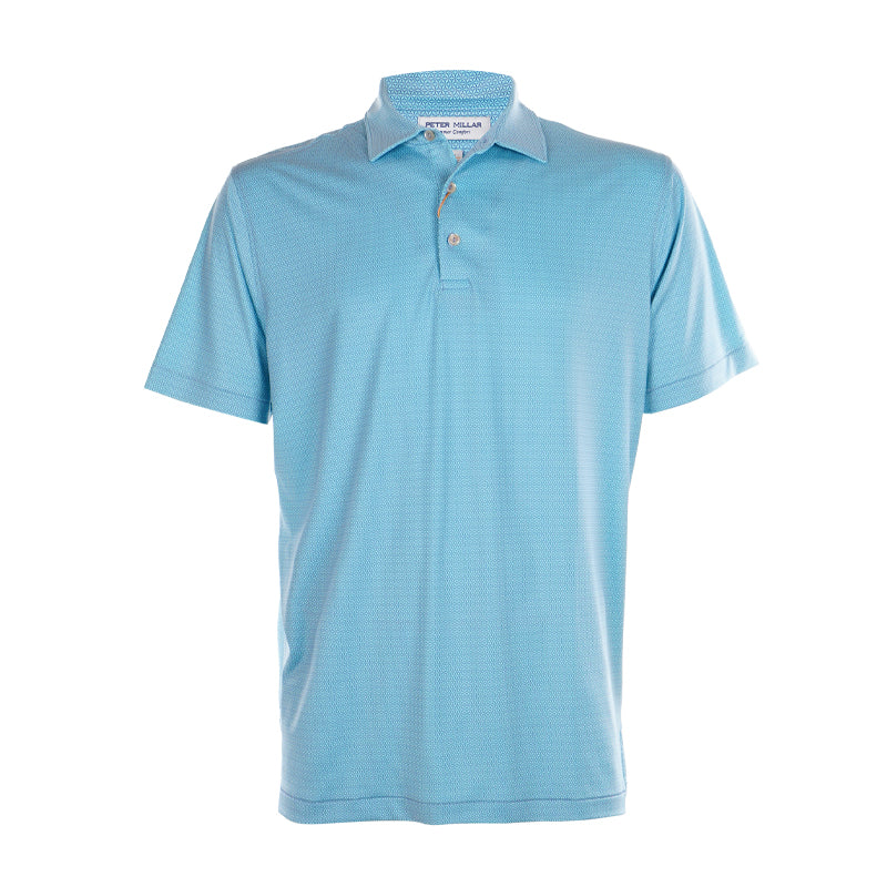 PETER MILLAR Rizzo Performance Men's Polo (Sport Blue)