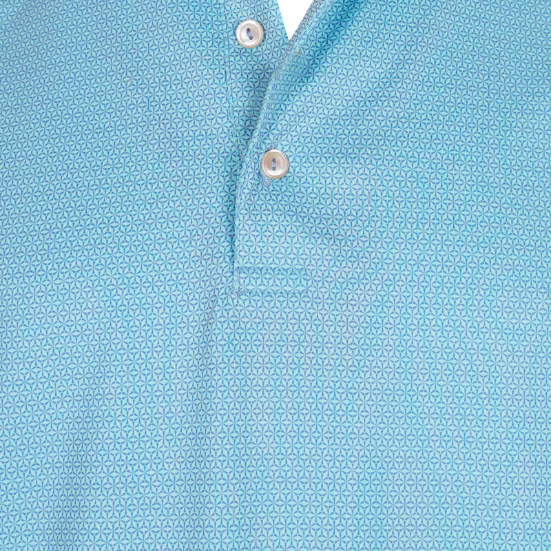 PETER MILLAR Rizzo Performance Men's Polo (Sport Blue)