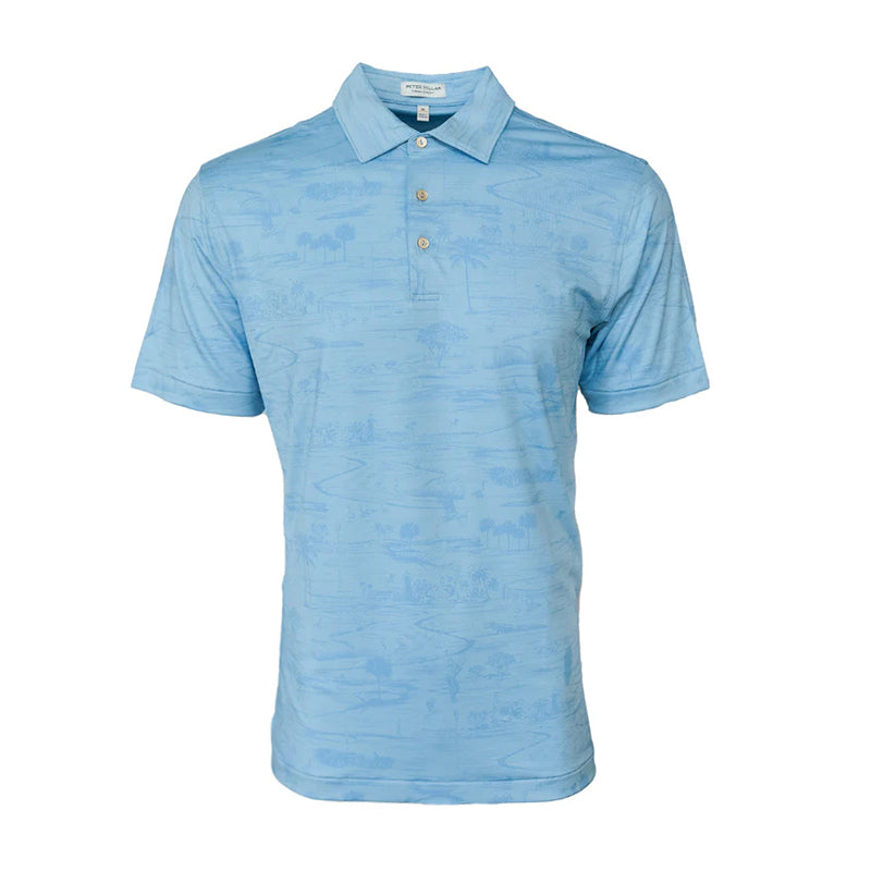 PETER MILLAR Country Performance Men's Polo (Cottage Blue)