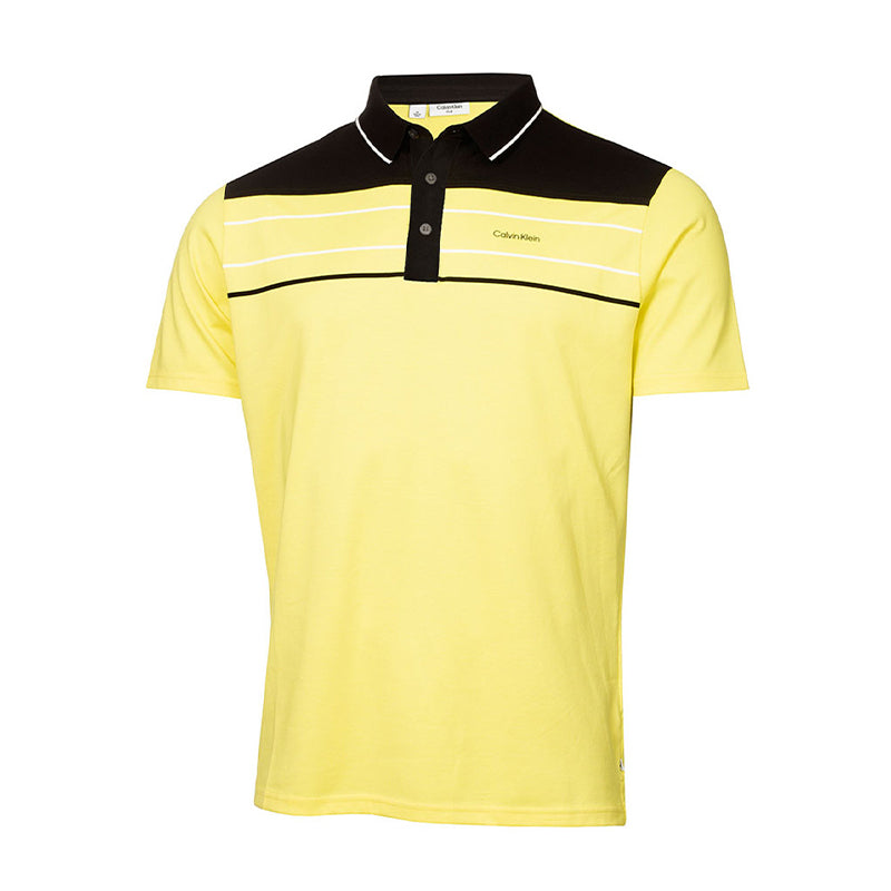 CALVIN KLEIN Blackwater Men's Polo (Acid Yellow)