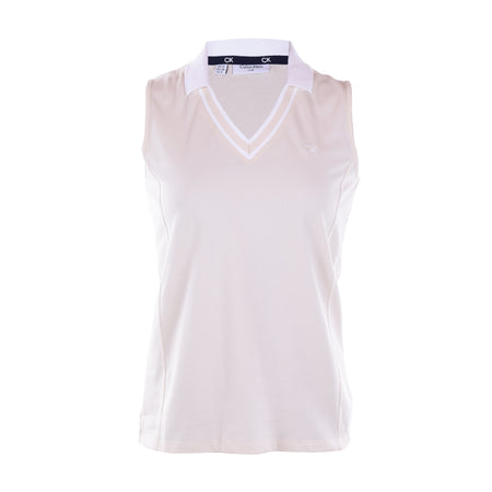 CALVIN KLEIN Delaware Women's Sleeveless Polo (Birch)