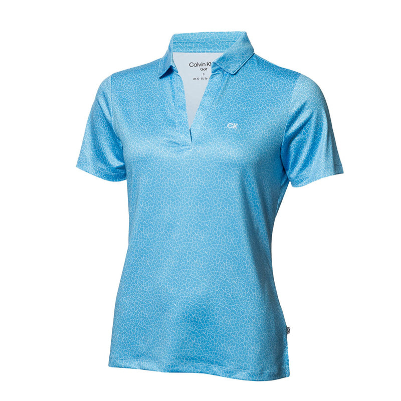 CALVIN KLEIN Crackle Women's Polo (Heritage Blue)