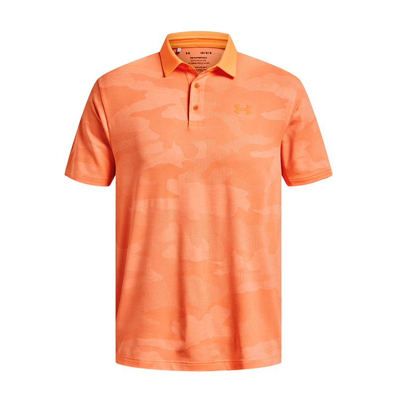 UNDER ARMOUR Playoff Camo Jacquard Men's Polo (Orange Blast)