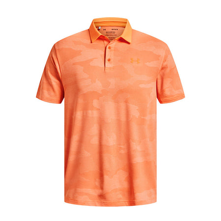 UNDER ARMOUR Playoff Camo Jacquard Men's Polo (Orange Blast)