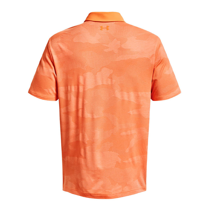 UNDER ARMOUR Playoff Camo Jacquard Men's Polo (Orange Blast)