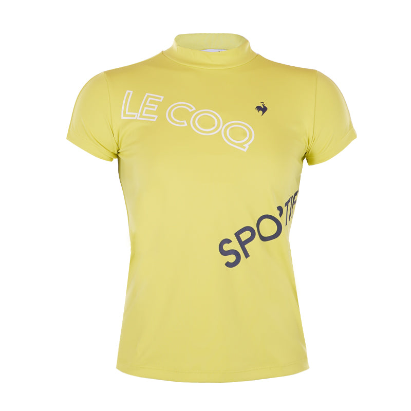 LE COQ SPORTIF GOLF Logo Women's Mock Shirt (Lime)