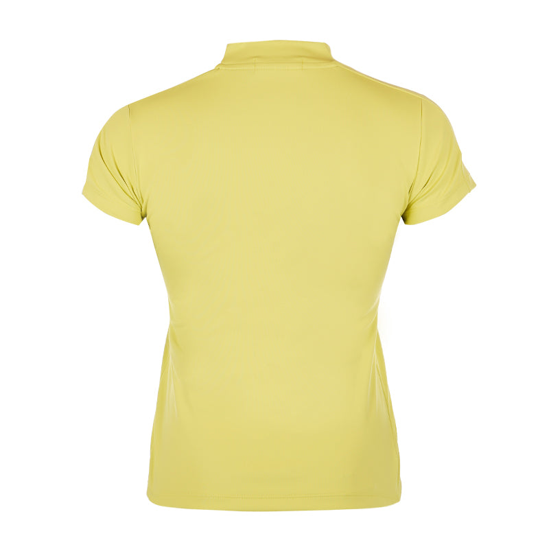 LE COQ SPORTIF GOLF Logo Women's Mock Shirt (Lime)