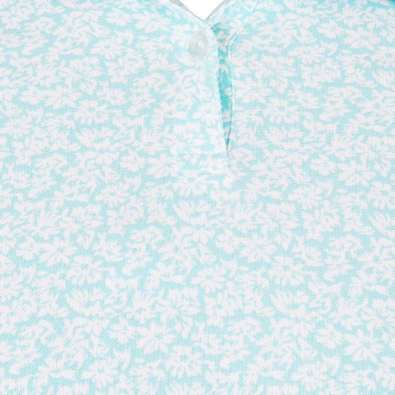 LE COQ SPORTIF GOLF Flower Pattern Women's Polo (Emerald)