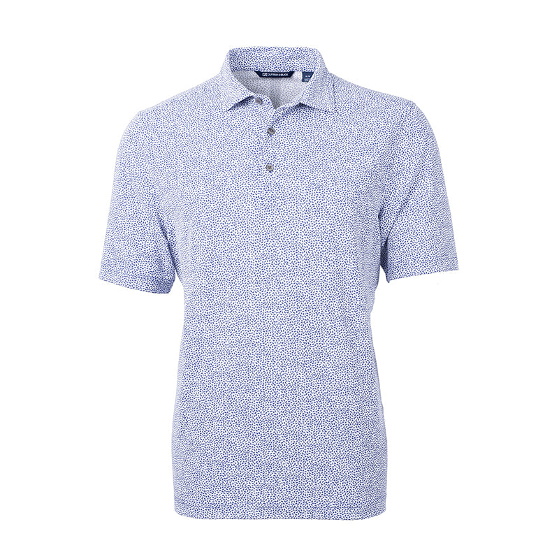 CUTTER & BUCK Virtue Ecopique Print Men's Polo (Hyacinth)