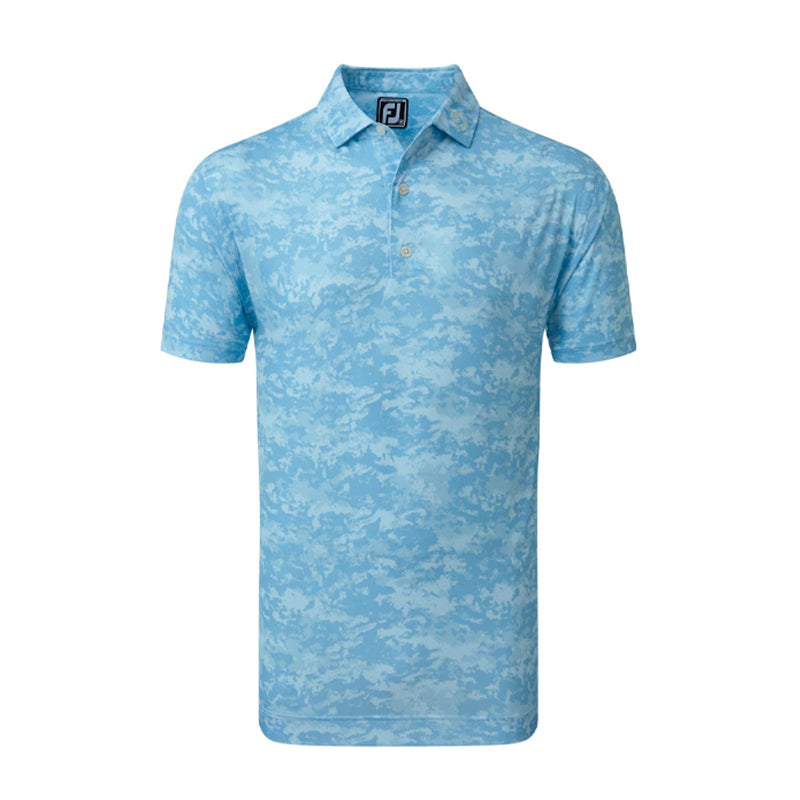 FOOTJOY Cloud Camo Men's Lisle Polo (True Blue)