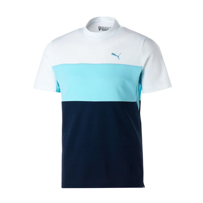 PUMA Blocking Mock Men's Shirt (White/Blue)