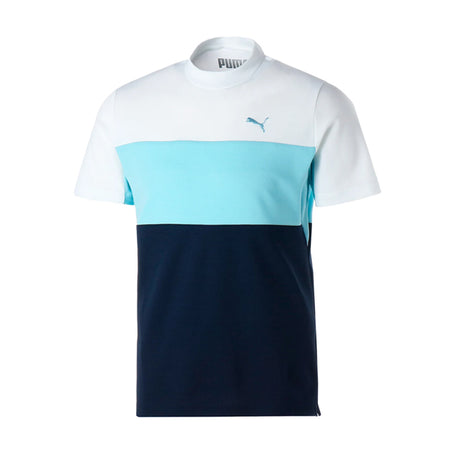 PUMA Blocking Mock Men's Shirt (White/Blue)