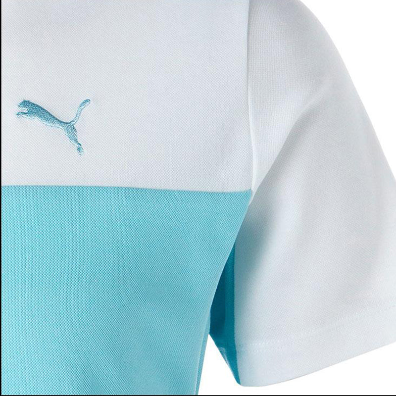 PUMA Blocking Mock Men's Shirt (White/Blue)
