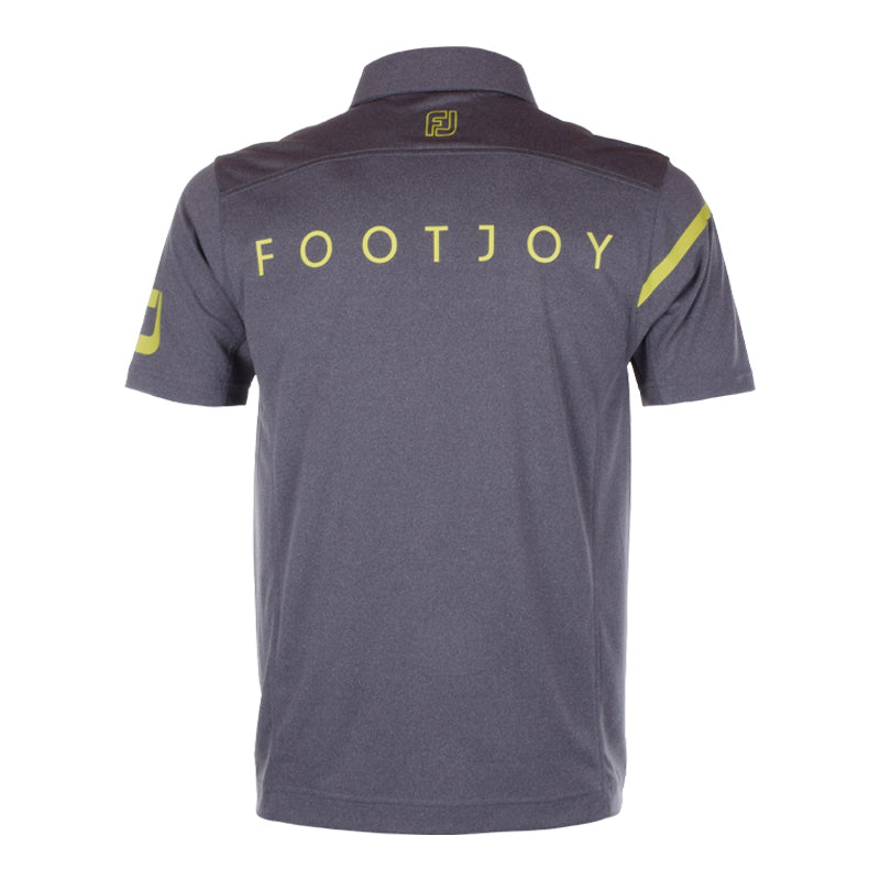FOOTJOY Japan Chest Line Men's Short-Sleeve Shirt (Heather Grey)