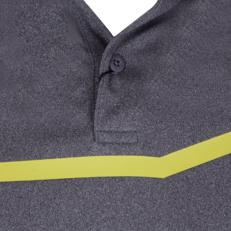 FOOTJOY Japan Chest Line Men's Short-Sleeve Shirt (Heather Grey)
