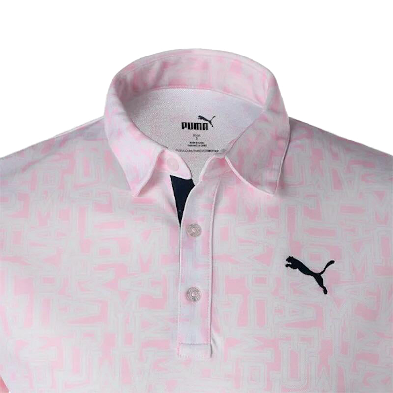 PUMA Random Graphic Men's Polo (Pearl Pink)