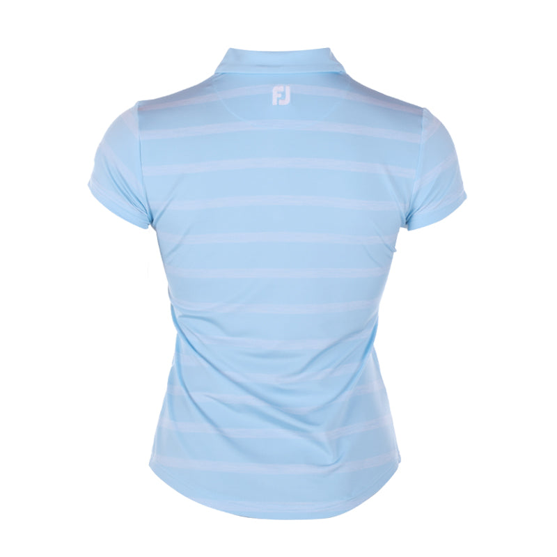 FOOTJOY Spacedye Stripe Women's Polo (Blue)