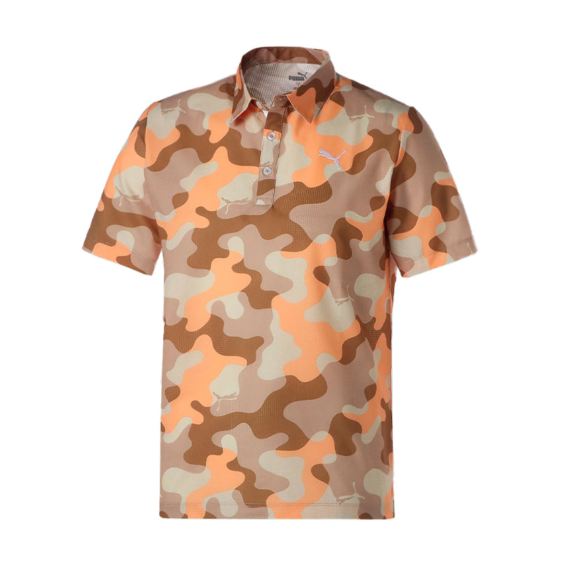 PUMA Cat Camo Men's Polo (Bright White)